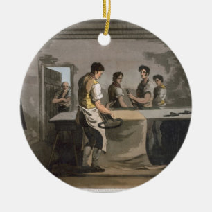 Trasaskänkar, från "dräkt av Yorkshire" engrav Julgransprydnad Keramik