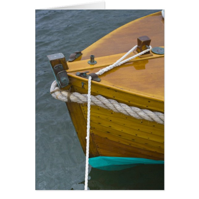 Träsegelbåt i Vatten Hälsningskort (Framsidan)