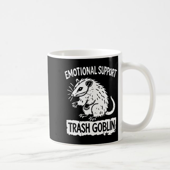 Trash Goblin Ssum Emotional Suprt Funny Meme  Kaffemugg (Höger)