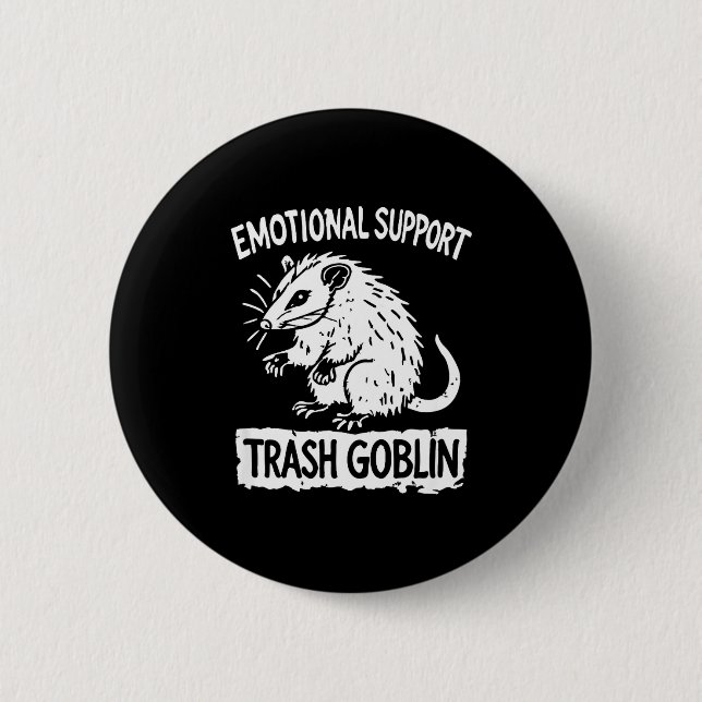Trash Goblin Ssum Emotional Suprt Funny Meme  Knapp (Framsida)
