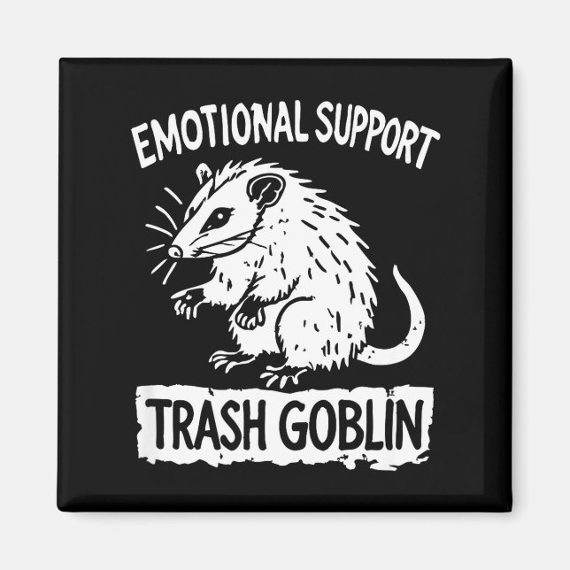Trash Goblin Ssum Emotional Suprt Funny Meme  Magnet (Framsidan)