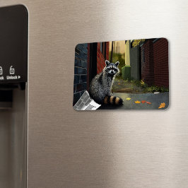 Trash Panda gör ett beslut Magnet