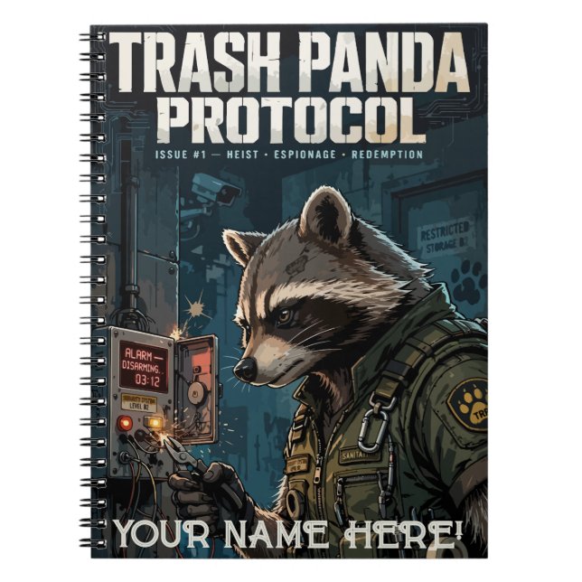 Trash Panda Protocol Anteckningsbok (Framsidan)