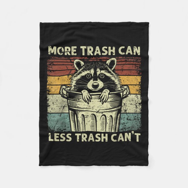 Trash Panda Raccoon It's Called Trash Can Not Tras Fleecefilt (Framsidan)