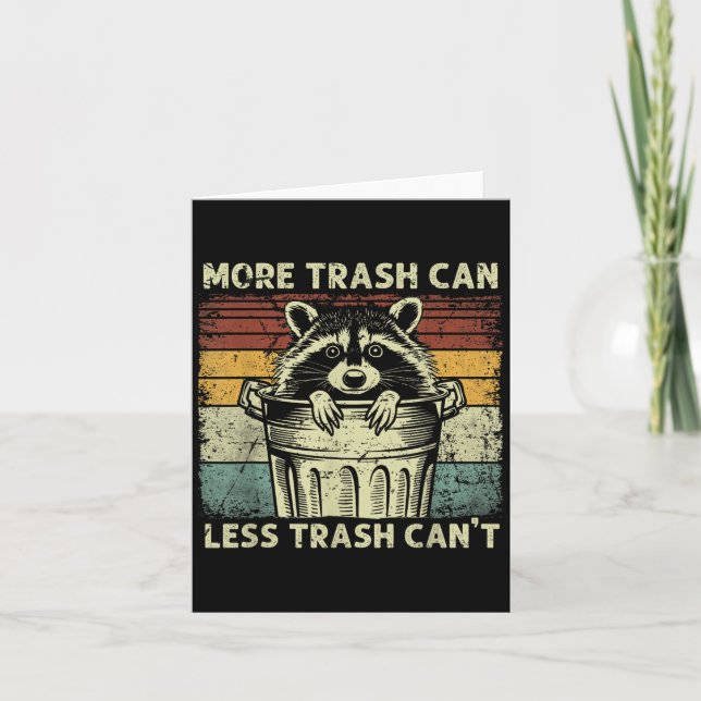 Trash Panda Raccoon It's Called Trash Can Not Tras Kort (Framsida)