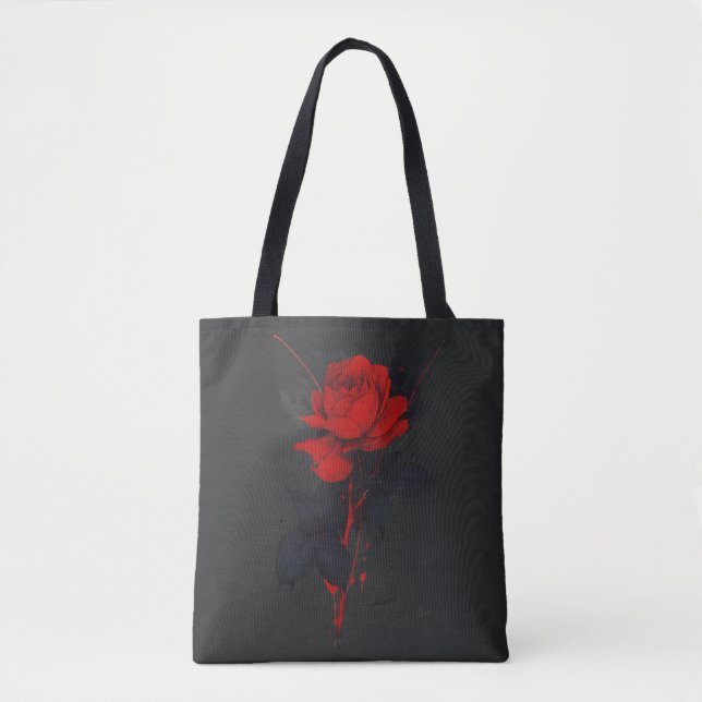 Trash Polka Rose-handväska Tygkasse (Framsida)