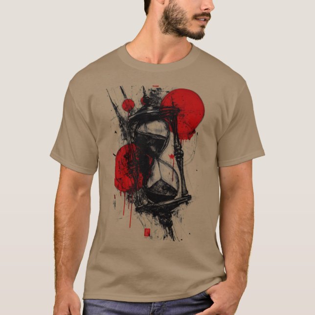 Trash Polka Timglas Grafisk T-shirt (Framsida)