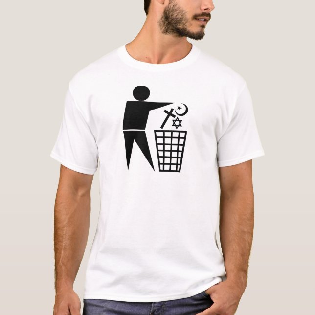 Trash_Religion_b-on-w_no-site Tee (Framsida)