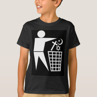 Trash_Religion_w-on-b_no-site Tee Shirt