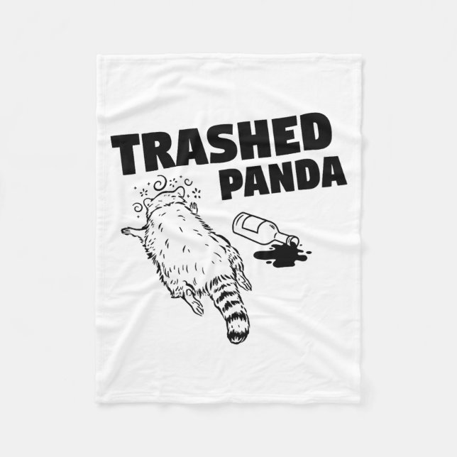 Trashed Panda  Fleecefilt (Framsidan)