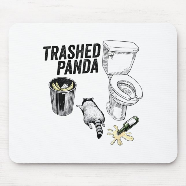 Trashed Panda, Funny Drunk Raccoon, Trash Panda Hu Musmatta (Framsidan)