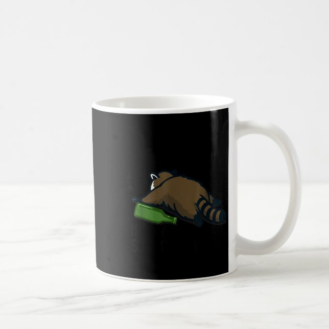 Trashed Panda Is My Srit Animal Funny Trash Racoon Kaffemugg (Höger)