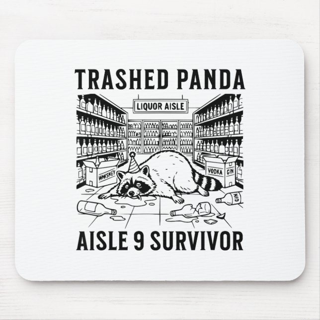Trashed Panda Liquore Funny Hangover Crazy Drunk R Musmatta (Framsidan)
