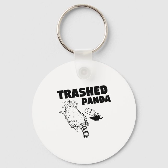 Trashed Panda  Nyckelring (Framsida)