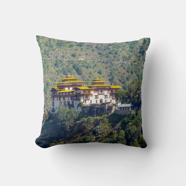 Trashigang Dzong - Östra Bhutan Kudde (Framsida)