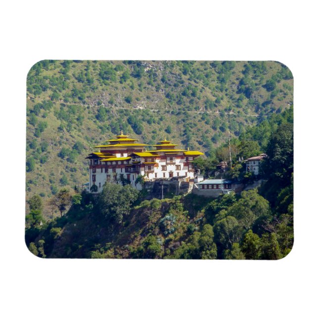 Trashigang Dzong - Östra Bhutan Magnet (Horisontell)