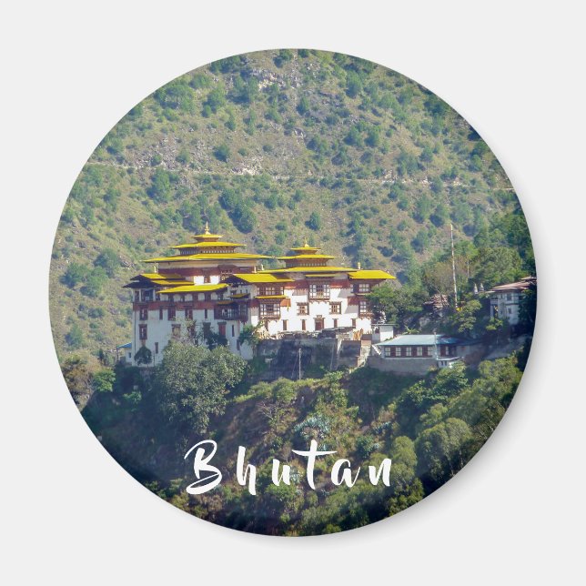 Trashigang Dzong - Östra Bhutan Magnet (Framsidan)