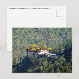 Trashigang Dzong - Östra Bhutan Vykort