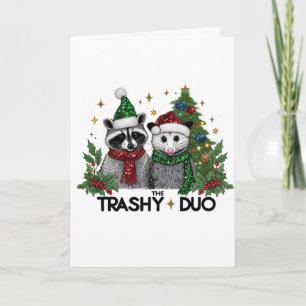 Trashy Duo Cute Animals jul Hälsning Kort