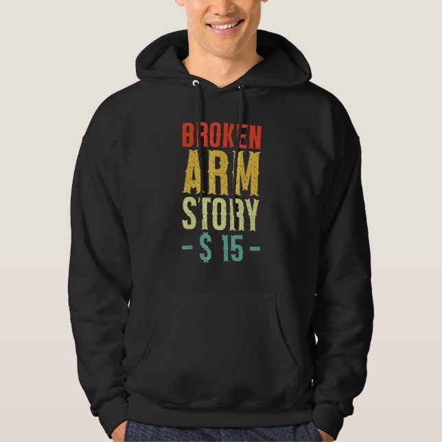Trasig armé historia  Armfraktur 5 Hoodie (Framsida)