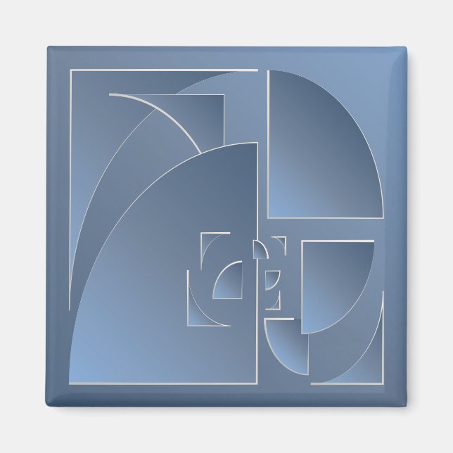 trasig blåestontegel magnet (Framsidan)