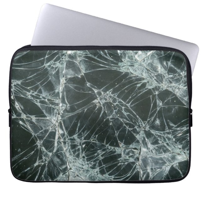 Trasig Glas Yta (stil 7) Oljemålning Laptop Fodral (Framsidan)