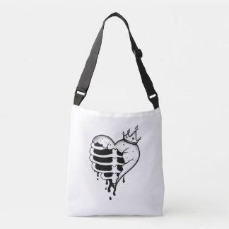 Trasig Hjärtat Revbensbur Kungs Totebag Axelväska