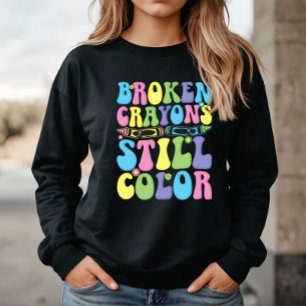 Trasiga kritor färgar fortfarande mental hälsa t shirt