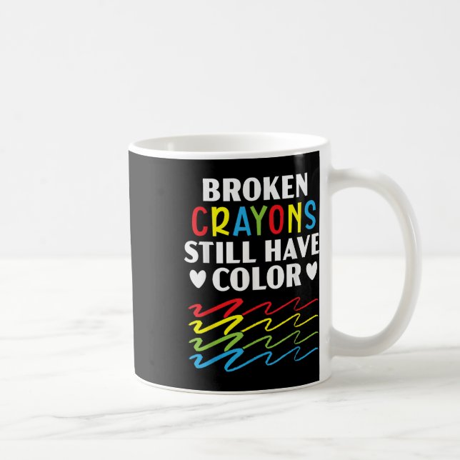 Trasiga kritor har fortfarande färg Mental hälsa m Kaffemugg (Höger)