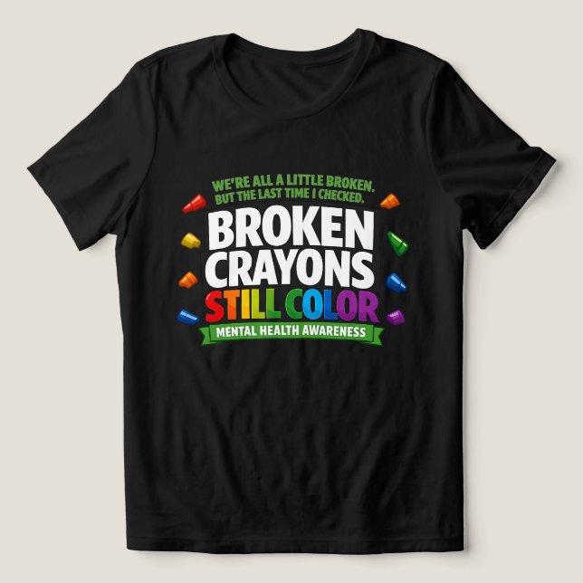 Trasiga kritor t shirt (Design Framsida)