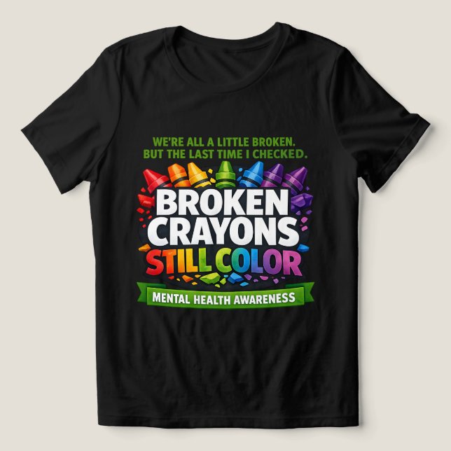 Trasiga kritor t shirt (Design Framsida)