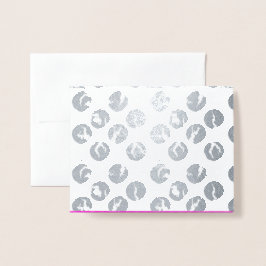 Trasiga prickar-kort | Silverfolieprint Folierat Kort
