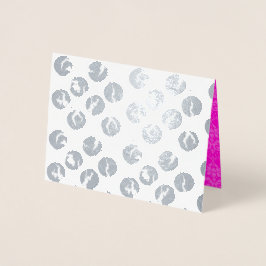 Trasiga prickar-kort  |  Silverfolieprint Folierat Kort