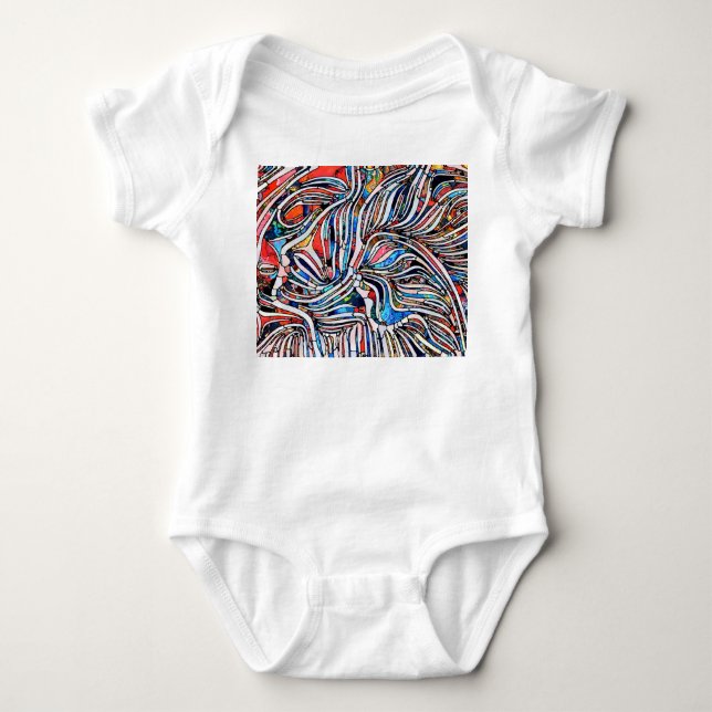 Trasiga texturer: Färgat glas Unity T Shirt (Framsida)