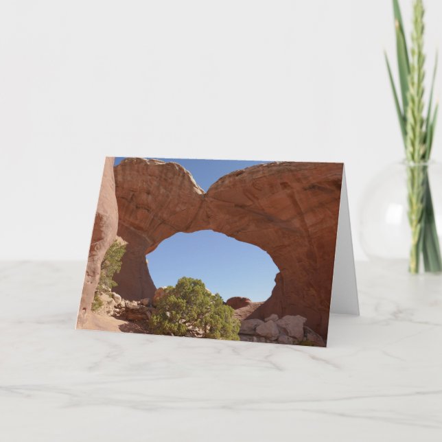 Trasiga valvet i Arches nationalpark Kort (Framsida)