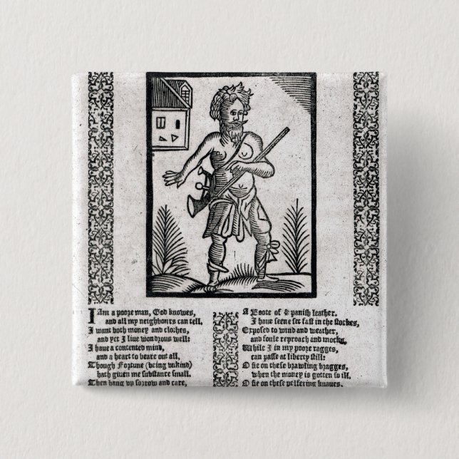 Trasigt eller fattiga man upplösning knapp (Framsida)