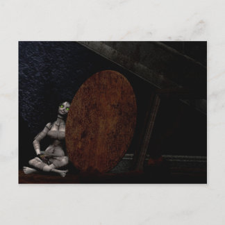 Trasigt och övergett vykort