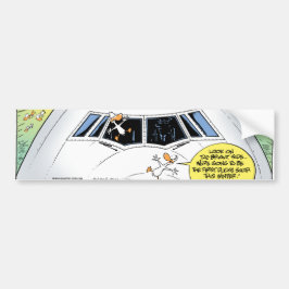 Träsk duckar flygplanskrasch bildekal