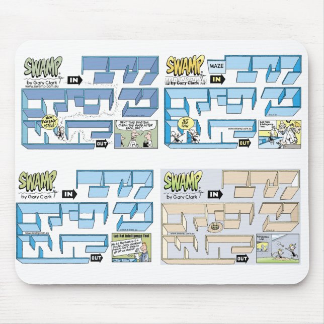 Träsk dumpar råttaMaze Mousepad Musmatta (Framsidan)