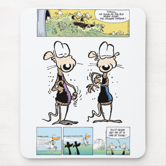 Träsk dumpar råttor Mousepad Musmatta (Framsidan)