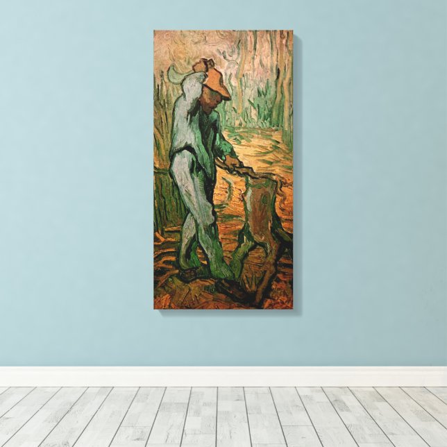 Träskärare (efter Millet) av Vincent van Gogh Canvastryck (Insitu (trägolv))
