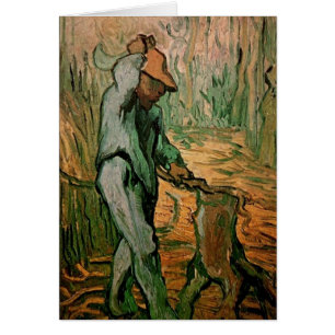 Träskärare (efter Millet) av Vincent van Gogh Hälsningskort