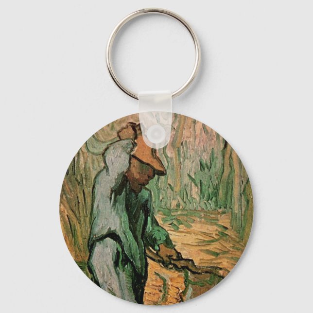 Träskärare (efter Millet) av Vincent van Gogh Nyckelring (Framsida)