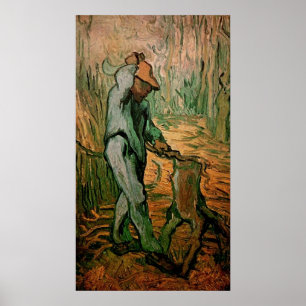 Träskärare (efter Millet) av Vincent van Gogh Poster