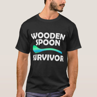 Träsked Överlevare Färgglad Sarksatisk humor T Shirt