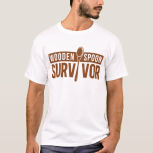 Träsked överlevare rolig föräldraskap humor t shirt
