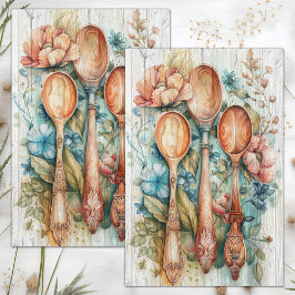 TRÄSKEPAR FLORAL DEKUPÅJ