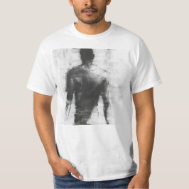Träskiss över Figur Facing Away T Shirt