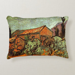 Träskivor, en Van Gogh-målning Prydnadskudde