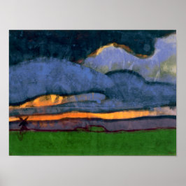 Trasklandskap med en kvarn | Emil Nolde | Poster